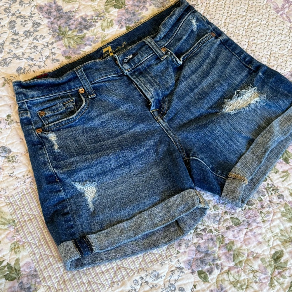 7 For All Man Kind Denim Shorts